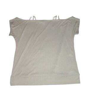 Buckle black cold shoulder top